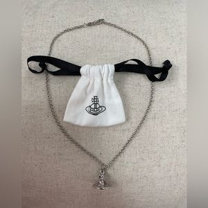 Vivienne Westwood pink orb necklace 20’ with adjustable